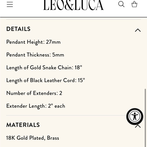 2024 Oprah’s Favorite Things List! 
Leo & Luca Balloon C Initial Necklace - Picture 3 of 3